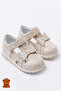Genuine Leather Bow Orthopedic Velcro Baby Kids Sandals - 7