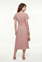 Metal Buckle Pink Dress Pink - 2