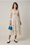 Printed Dress Beige
