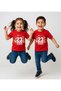 Short-Sleeved Large April 23 Written Foreign Children on the Edge Printed Children T-Shirt - 2
