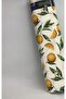 Fabric Duck Cloth Linen Fabric (100X180) (High Contrast) Orange Pomegranate and Cake Patterned Duck Fabric - 5