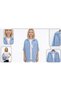 Bukem White Striped Blue Shirt White T-Shirt Set (10-15 Years) - 5