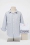 Bukem Girls' Blue Striped White Shirt Compare Written T-Shirt Set (5-10 Years) - 2