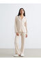 Brown Shirt Collar Plaid Women's Pajama Set - 2
