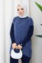 Women's Silk Kupra Trousers and Double Mercerized Knitwear Set - 5