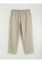 Giyçık Store Den Beige Standard Fit Men's Trousers with Elastic Waist - 5