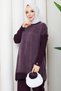 Women's Silk Kupra Trousers and Double Mercerized Knitwear Set - 4