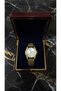 Elegant Gold-Tone Stainless Steel Bracelet Analog Quartz White Dial Women's Wristwatch - 3
