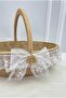 Promise Engagement Wedding Henna Bride Basket and Tray, Wedding Circumcision Bride Gift Decorative Wicker Jute - 3