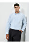 Men Blue Relaxed Fit Cotton Casual Shirt