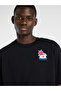 Black Graphic Print Cotton T-Shirt - 4