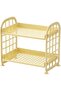 2-Tier Multi-Functional Plastic Shelf,Folding Organizer,for Office Kitchen Bedroom Bathroom Home