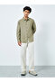Men Olive Cotton Relaxed Fit Casual Shirt - 2