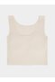 Teen Girls Scalloped Hem Vest with Light Padding