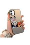 iPhone 12 Mini Compatible Hard Acrylic Back Silicone Edge Lens Protection Case