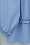 Robadan Elastic Skirt with Ruffles and Buttons Poplin Tunic - Blue - 4