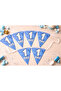 1 Year Old Birthday Banner Flag Set – Blue Star Party Decoration