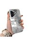 iPhone 17 Compatible Hard Acrylic Back Silicone Edge Lens Protection Case
