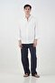 Oversized Drapey White Modal Shirt - 3