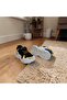 018P Black-White-Yellow Velcro Boys' Sports Shoes - 6
