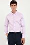 Men's Slim Fit Long Sleeve Lilac Shirt - 2