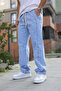 Men's baggy casual fit elastic waist pants - 2