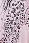Women's Plus Size Stretch Fabric Stoned Leopard Printed Printed Three Quarter Sleeve Mother T-Shirt Combed Cotton Blouse - 8