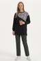 Lace Embroidered Floral Detailed Side Y Slit Bicycle Collar Tunic