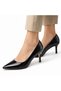 Genuine Leather Stiletto 6 cm Heeled Elegant Pointed Toe Women's Shoes - 5