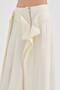 Women's Long Skirt with Front Zipper and Slit Detailed Design - 7