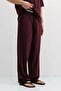Corded Fabric Textured Baggy Sweatpants Plum - 3