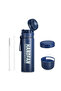 HandFan Water Bottle with Fan 24oz Blue Hot & Cold