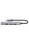 جهاز معدد الإرسال من النوع C إلى 4 منافذ 1XUSB 3.0 - 3XUSB 2.0 (H1208B) - 3