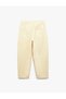 Cotton Lu Pocket Detail Relaxed Cut Barrel Fit Jean Trousers - Barrel Jean - 5