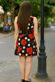 Yeşilçam Periodic Polka Dot Piece Soft Summer Dress - 3