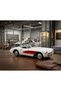 Spirit of the Times: Old Classic Model Toy Car with Openable Doors and Pull-Release Mechanism, White