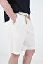Hasir Belt Pieces of Pleated White Kete Linen t - 4