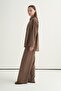 Women's Modal Lace-Up Palazzo Pants Mink - 4