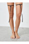 Black Lace Slip Dress with Brief And Suspender Set - 5