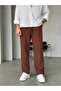 Muslin Fabric Baggy Pants - Brown