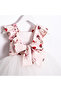 Strawberry D Patterned Tutu Tulle Girls' Dress - 6