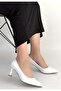 Mırta Beyaz Skin Heeled Shoes