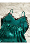 Dark Green Lace Cami Top and Shorts Set - 3