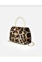 Leopar Stiletto Heel U Women's Single Strap Shoes and C Bag Combination - 3