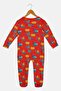 Toddlers Boy Allover Print Long Sleeve Romper, Multicolor - 2