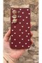 Samsung Galaxy S26 Ultra Compatible White Heart Patterned Silicone Shock-Absorbing Classic Protected Rubber Case - 2