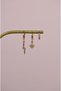 Triple Hoop Earring Set with Lightning Bolt and Polar Star Figures – Minimal Zircon Stone Earring Combination - 4