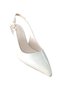 1122 Women's Heeled Shoes with Stone Detail and Open Back Stiletto - 4