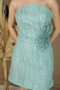 Lace Strapless Mini Dress - Mint Green - 2