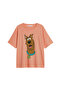 Snack Hunter Printed Relaxed Fit Yavruağzı Women's Tshirt